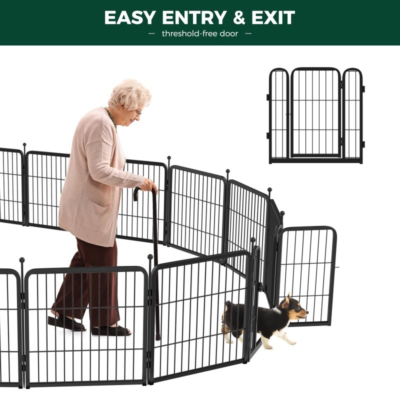 Rust-Proof Iron Pet Fence for Cats and Dogs