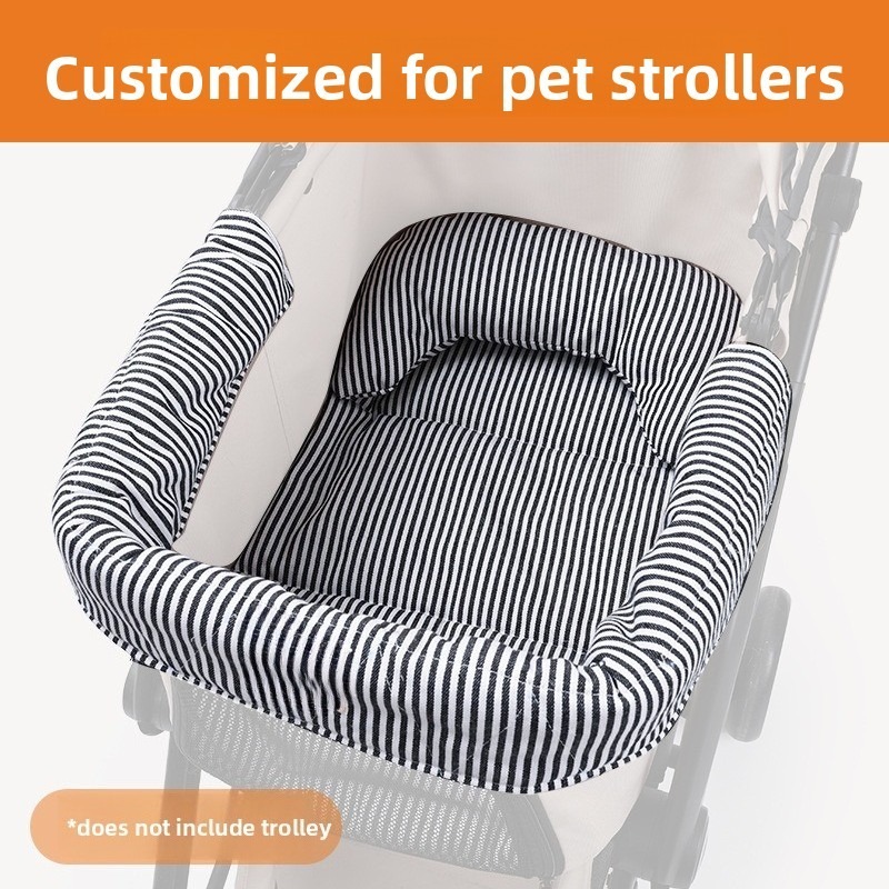 Machine Washable Pet Stroller Seat Mat
