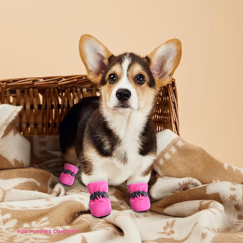 Reflective Waterproof Dog Shoes Soft Sole
