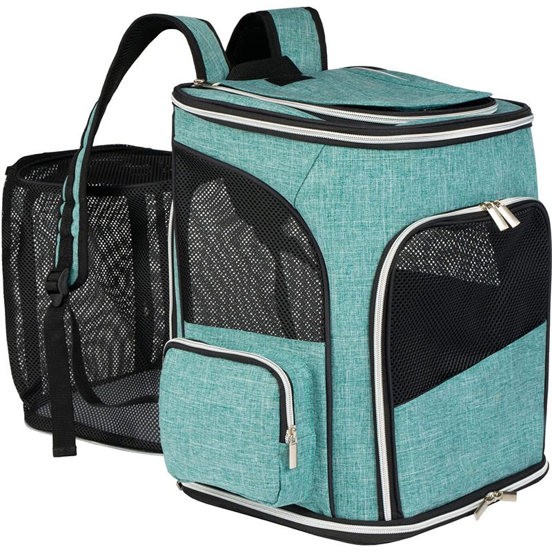 Square Foldable Breathable Pet Backpack for Travel