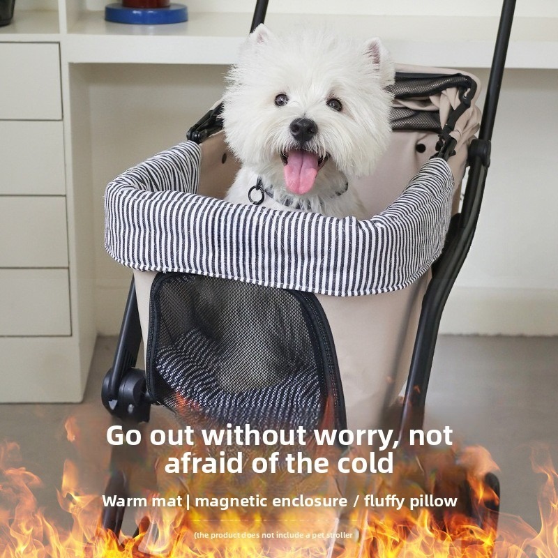 Machine Washable Pet Stroller Seat Mat