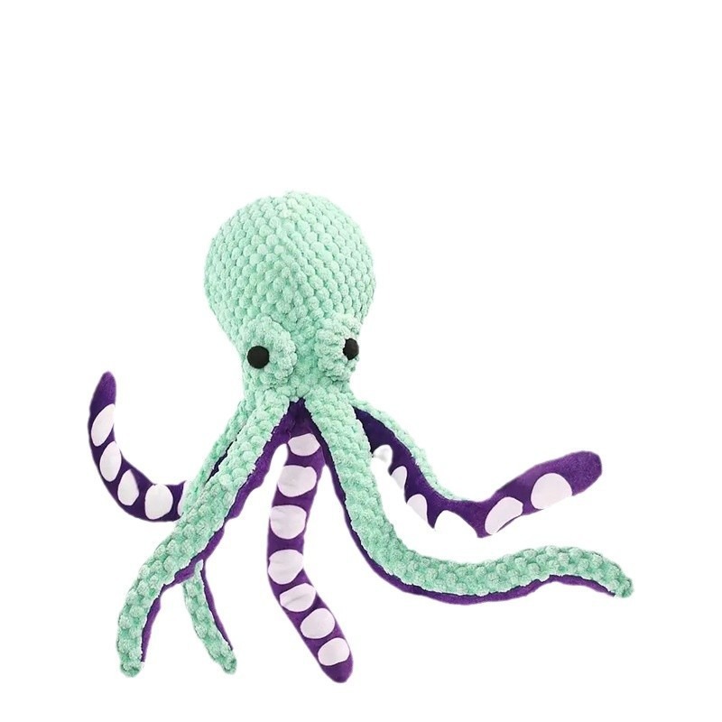 Heavy-Duty Squeaker Octopus Toy for Aggressive Chewers
