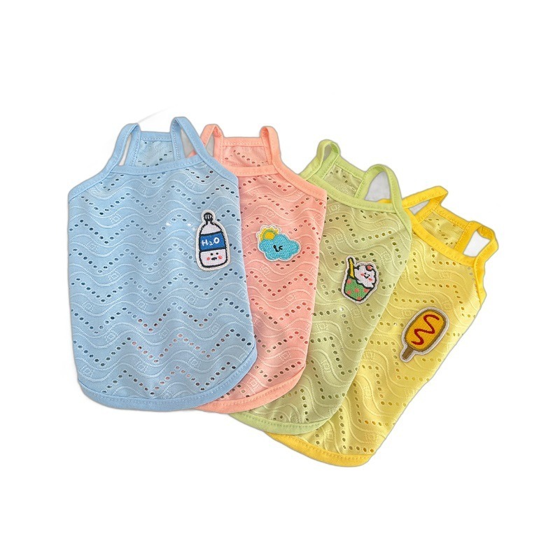 Summer Breathable Cartoon Puppy Outfit