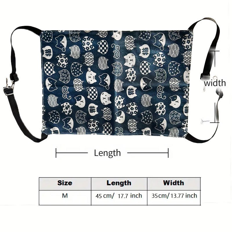 Breathable Cat Hammock with Cartoon Pattern