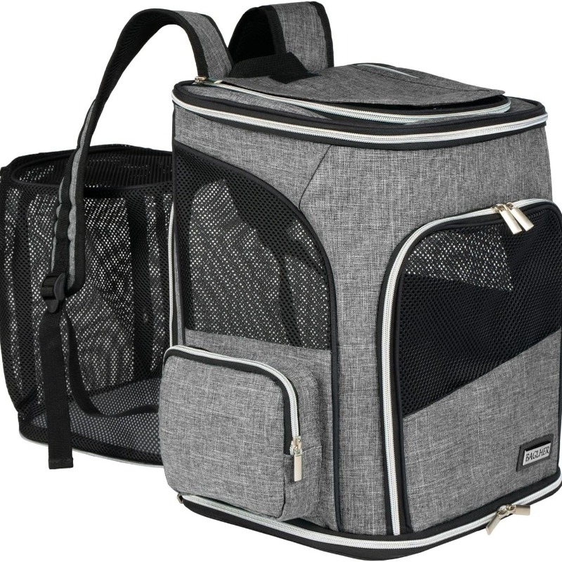 Square Foldable Breathable Pet Backpack for Travel
