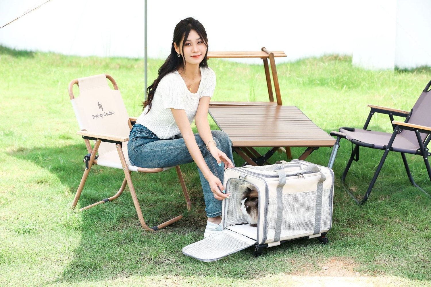 Large Capacity Oxford Cloth Portable Pet Carrier