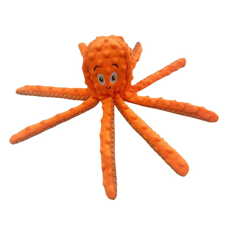 Durable Octopus Plush Chew Toy for Dogs and Cats