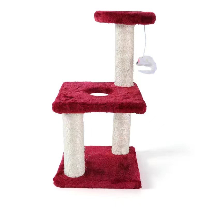 Cat Tower with Jumping Toy and Wood Post