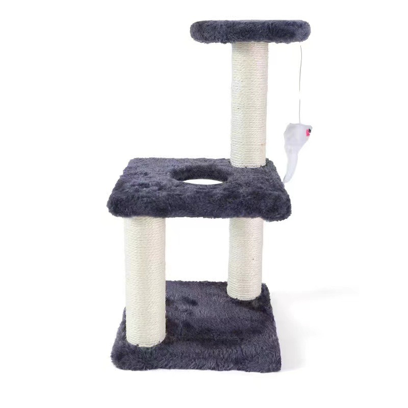 Cat Tower with Jumping Toy and Wood Post