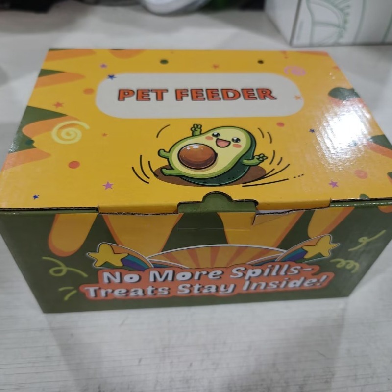 Avocado Anti-Spill Slow Feed Dog Bowl