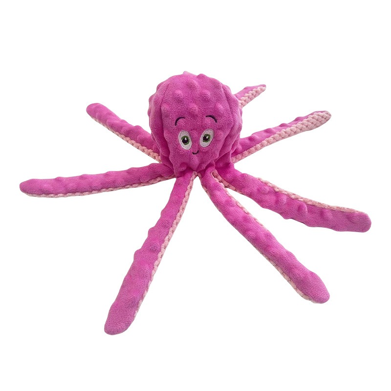 Durable Octopus Plush Chew Toy for Dogs and Cats