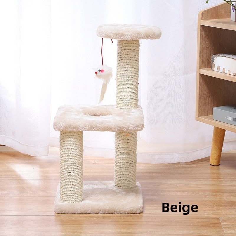 Three-Layer Sisal Cat Scratcher Tree