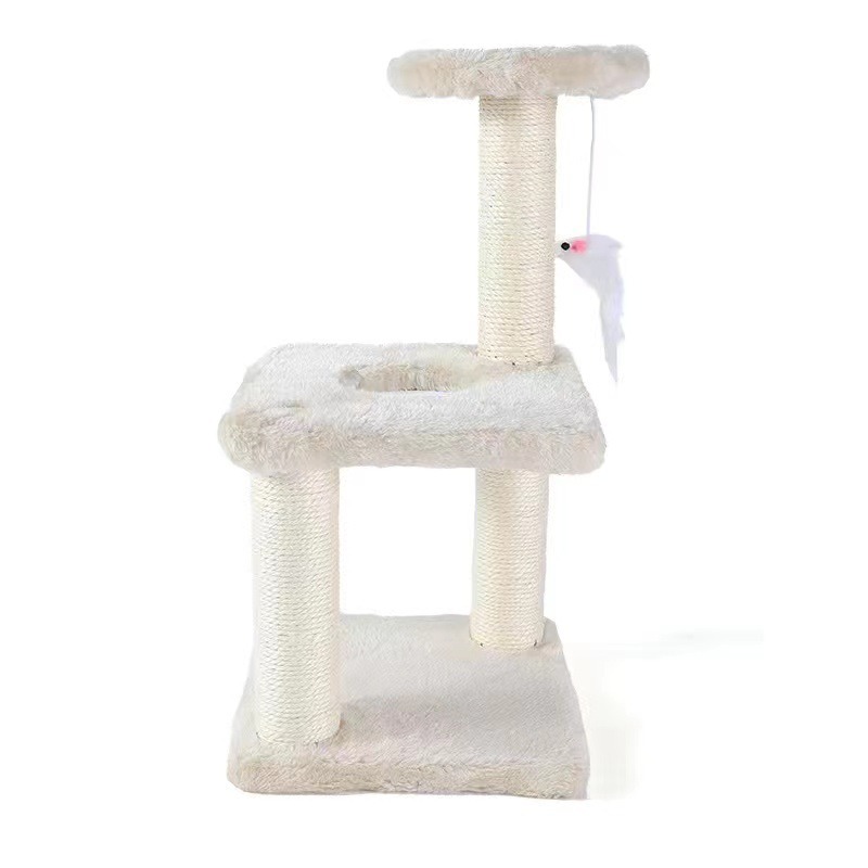 Cat Tower with Jumping Toy and Wood Post