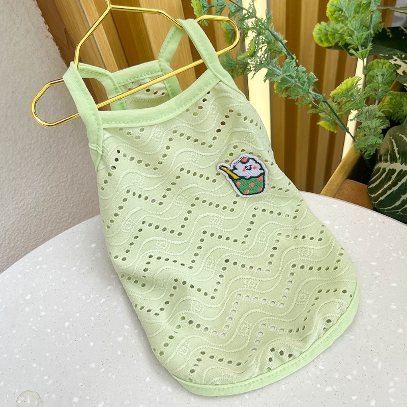 Summer Breathable Cartoon Puppy Outfit