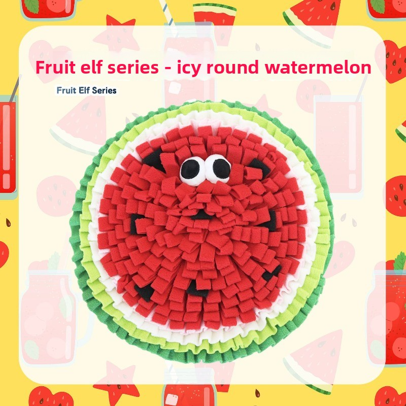 Fruit Pattern Pet Foraging Mat Indoor