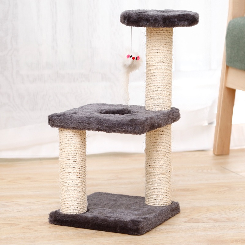 Three-Layer Sisal Cat Scratcher Tree