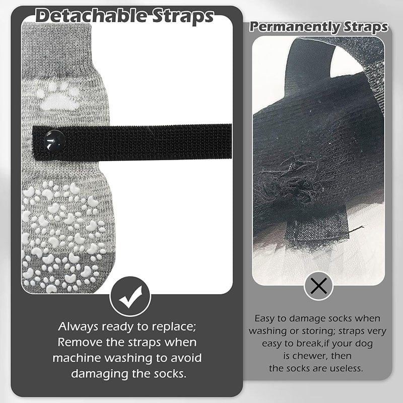 Non-Slip Pet Socks for Indoor Quiet Use