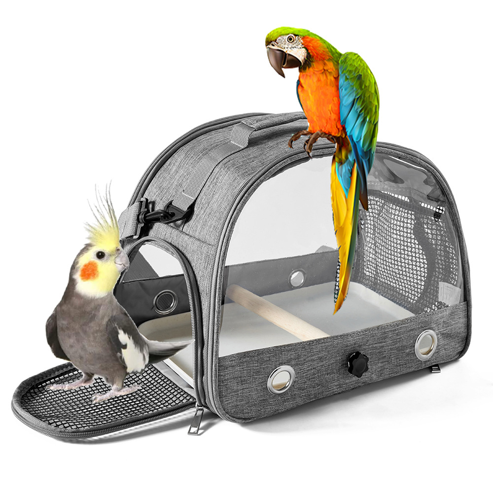 Portable Oxford Cloth Bird Carrier for Outdoor Use