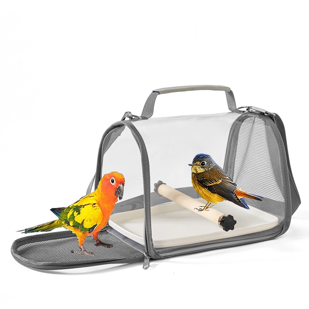 Transparent Portable Outdoor Bird Travel Cage