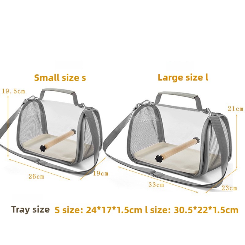 Transparent Portable Outdoor Bird Travel Cage