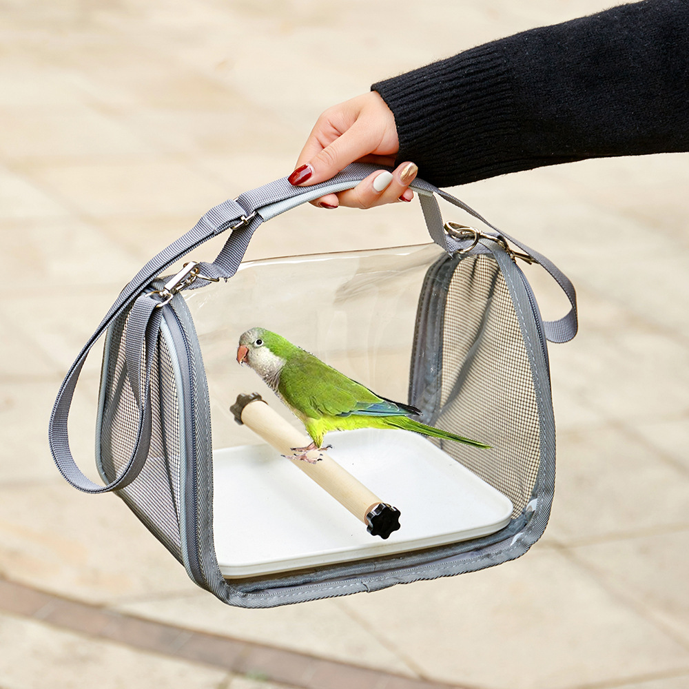 Transparent Portable Outdoor Bird Travel Cage