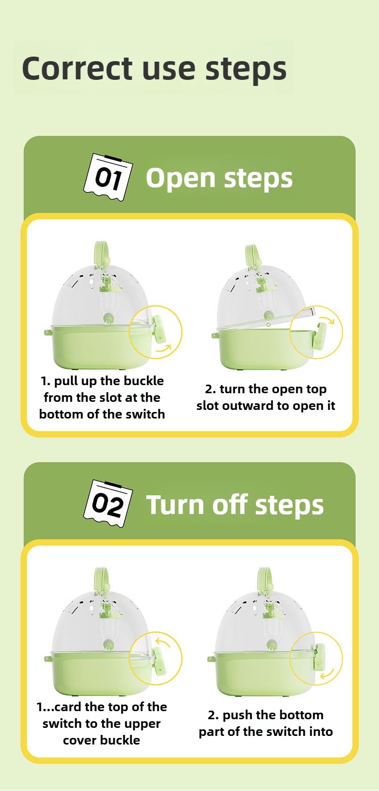 Handheld Portable Breathable Bird Walking Cage