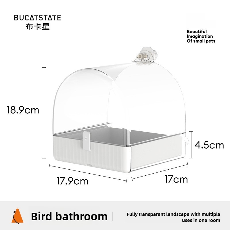 Parrot Bathtub Box with Toy Storage Compartment