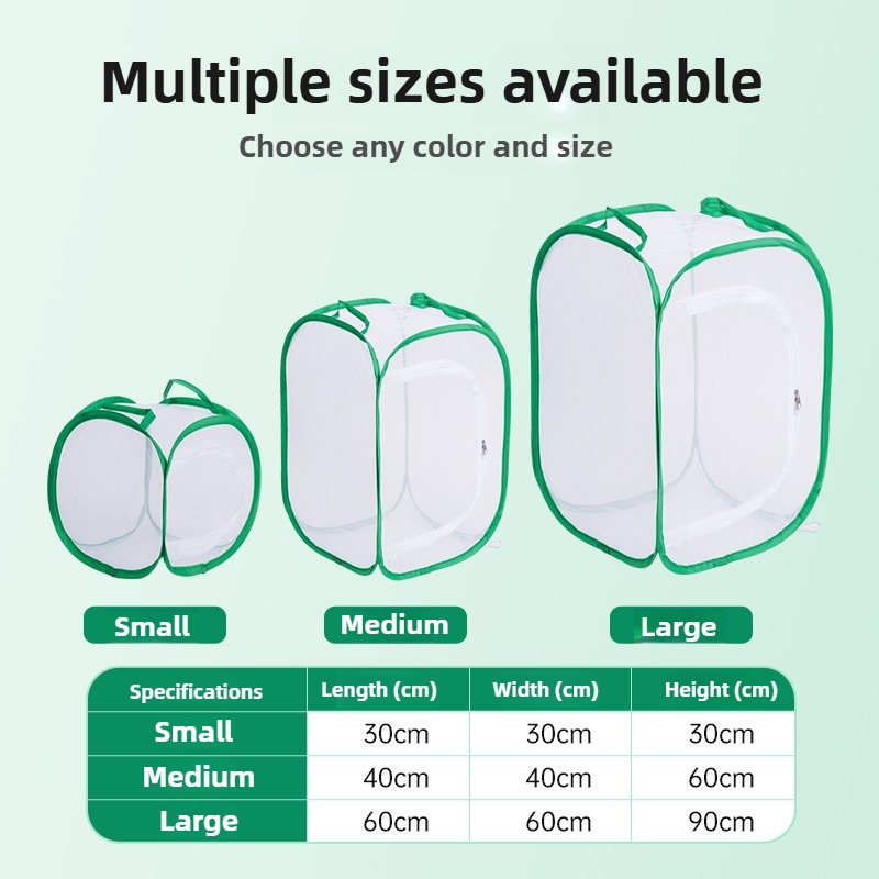 Transparent Folding Insect Breeding Observation Cage
