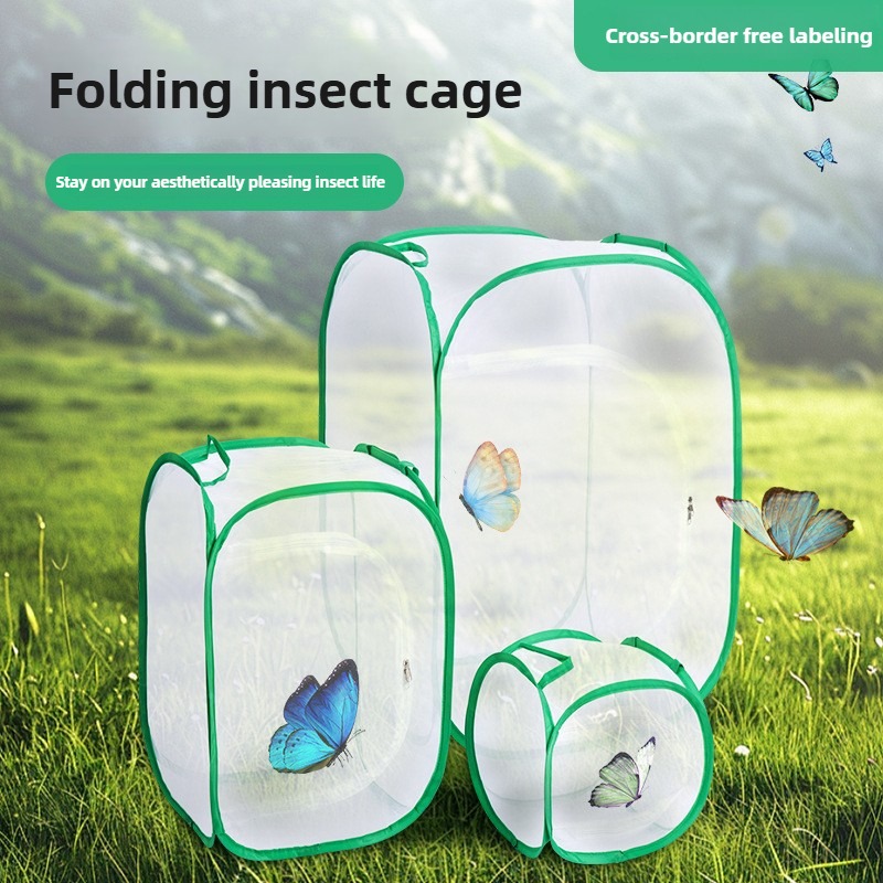 Transparent Folding Insect Breeding Observation Cage