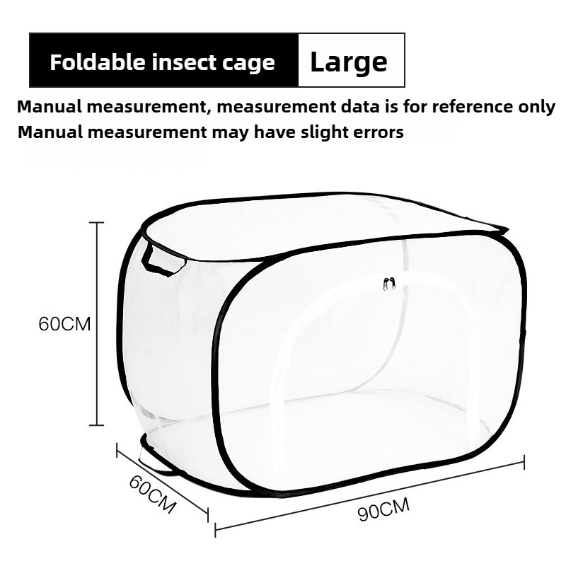 Transparent Folding Insect Breeding Observation Cage