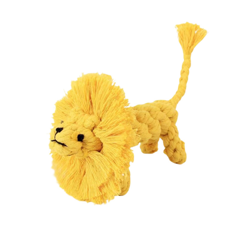 Hand-Woven Cotton Knot Chew Toy for Dogs