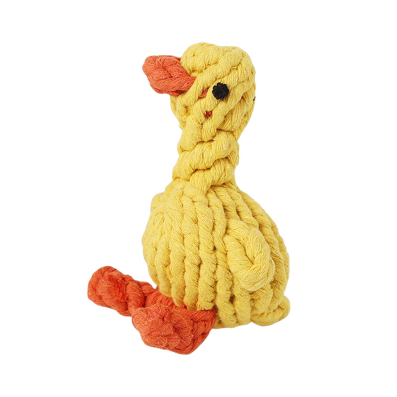 Hand-Woven Cotton Knot Chew Toy for Dogs