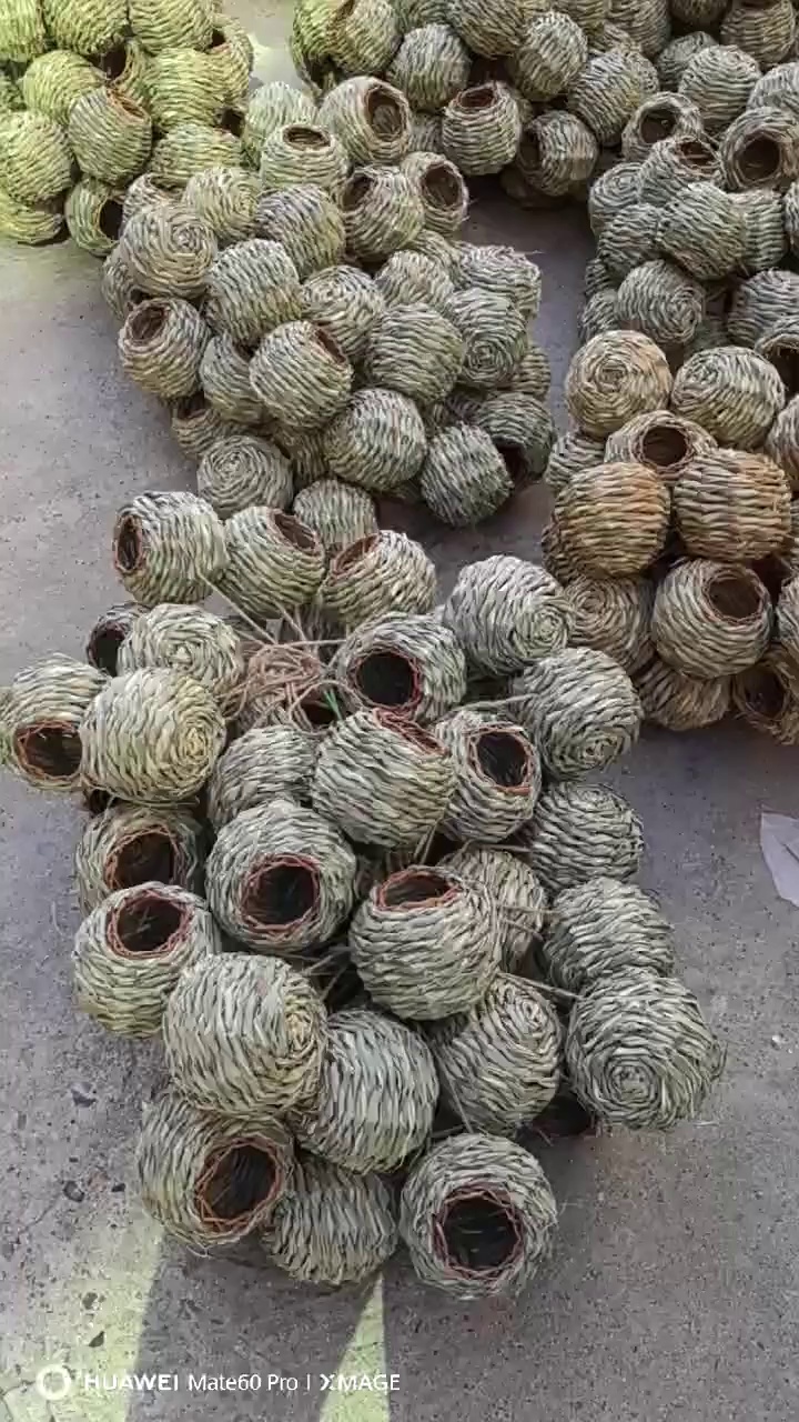 Handmade Solid Straw Bird Nest All Season
