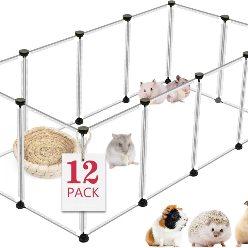 Small Animal Playpen with Bottom Pad for Rabbits