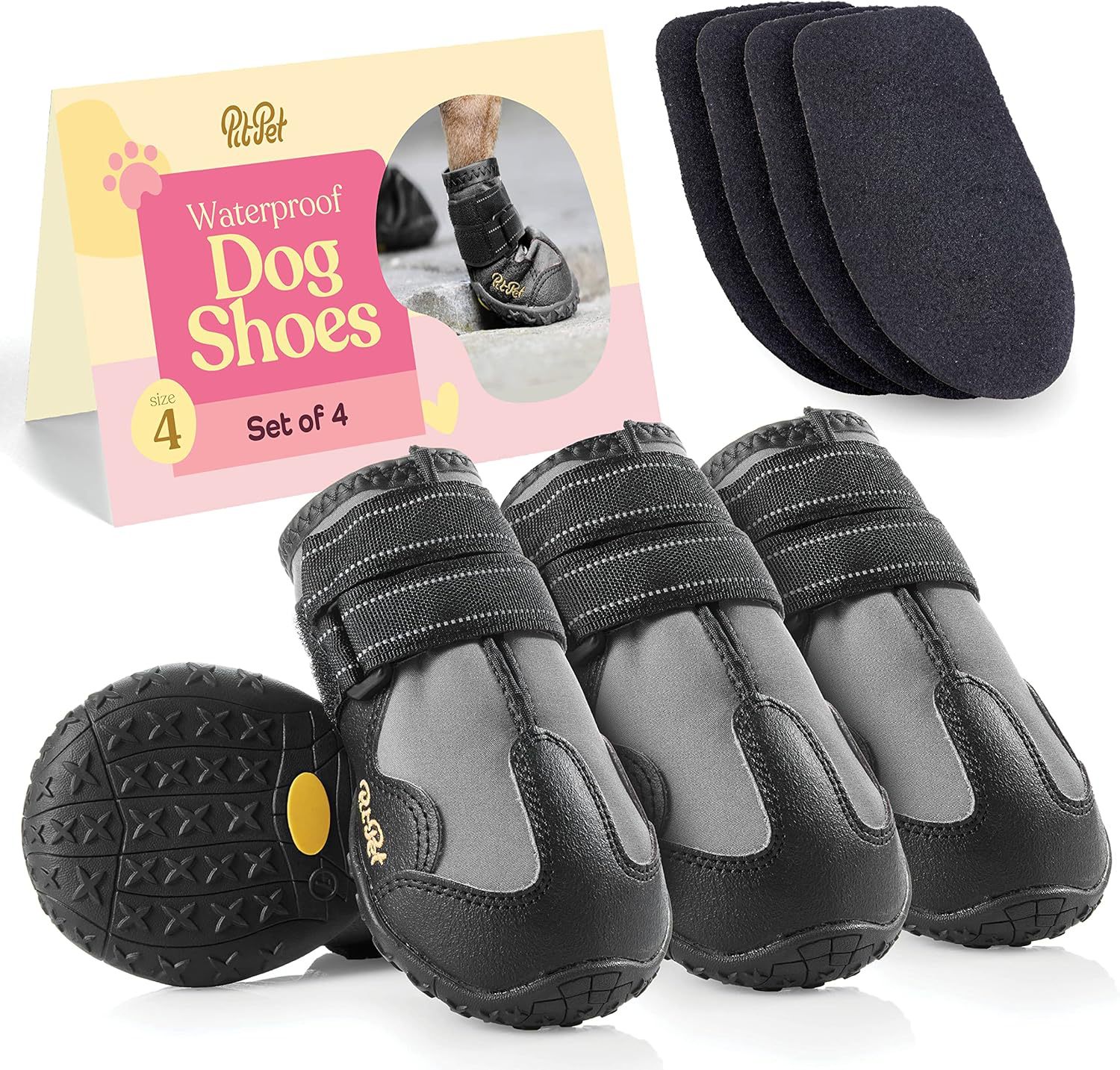 Classic Outdoor Anti-Slip Rubber Dog Shoes