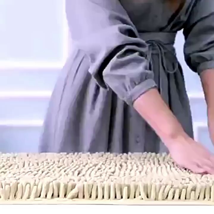 Chenille Plush Square Pet Bed Non-Slip Base