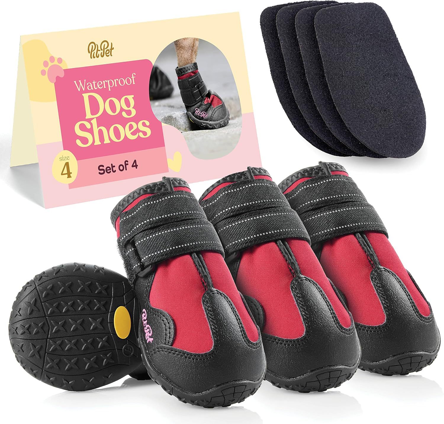 Classic Outdoor Anti-Slip Rubber Dog Shoes