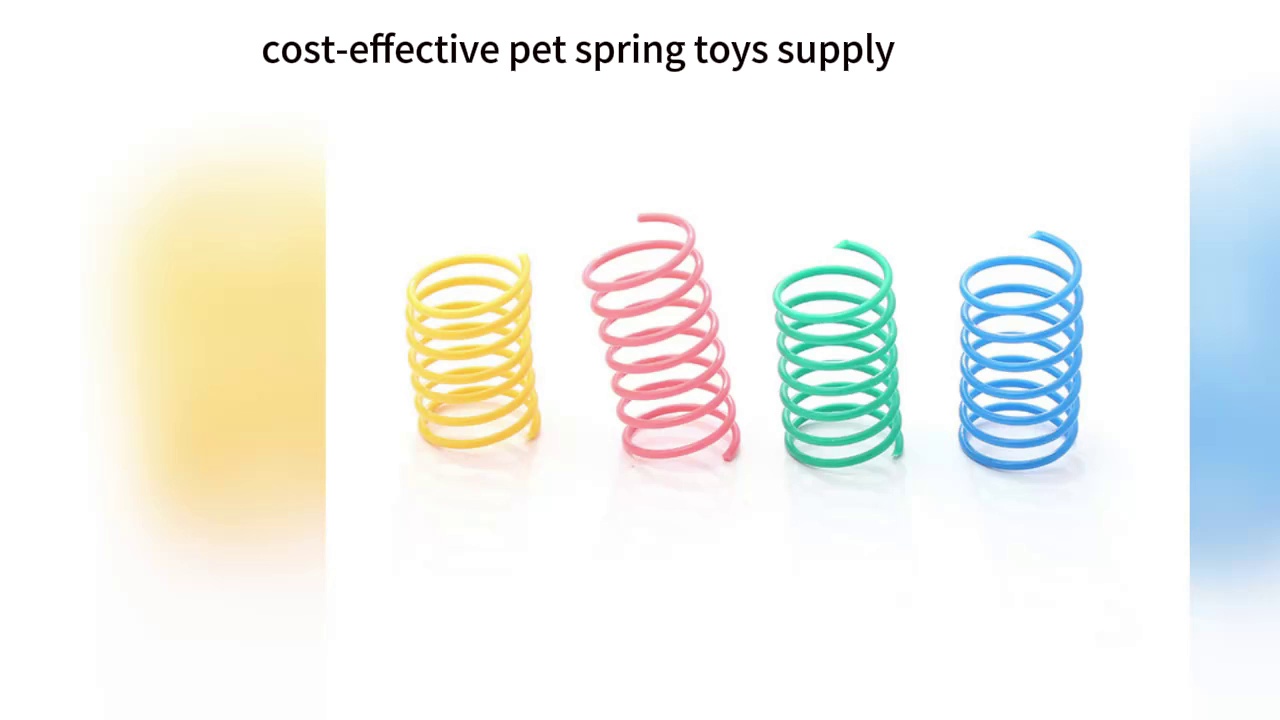 Spring Plastic Cat Puzzle Toy
