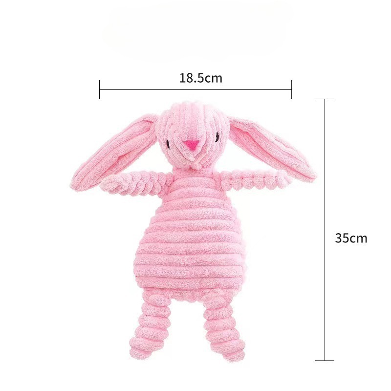 Chew Resistant Plush Animal Dog Toy for Teeth Cleaning