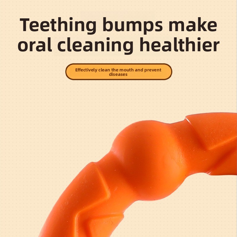 TPR Tug-of-War Ring Dog Toy for Teeth Cleaning
