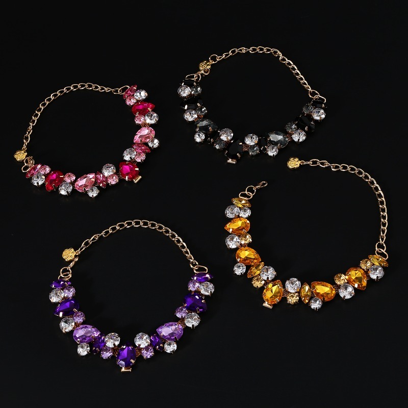 Pet Rhinestone Necklace Collar Princess Style