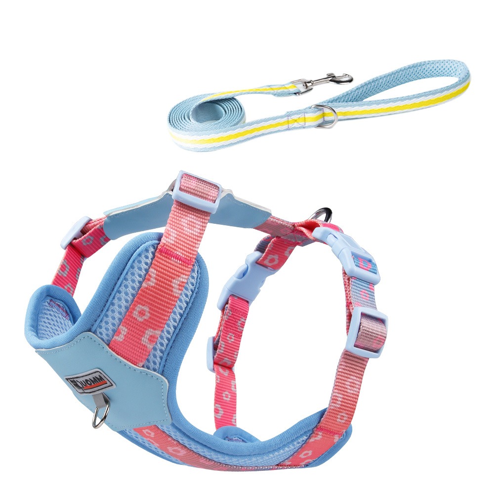 Dog Chest Harness Breathable Color Block