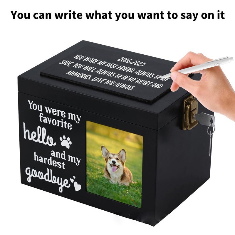 Waterproof Solid Wood Urn for Pets