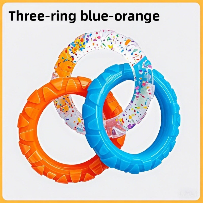 TPR Tug-of-War Ring Dog Toy for Teeth Cleaning