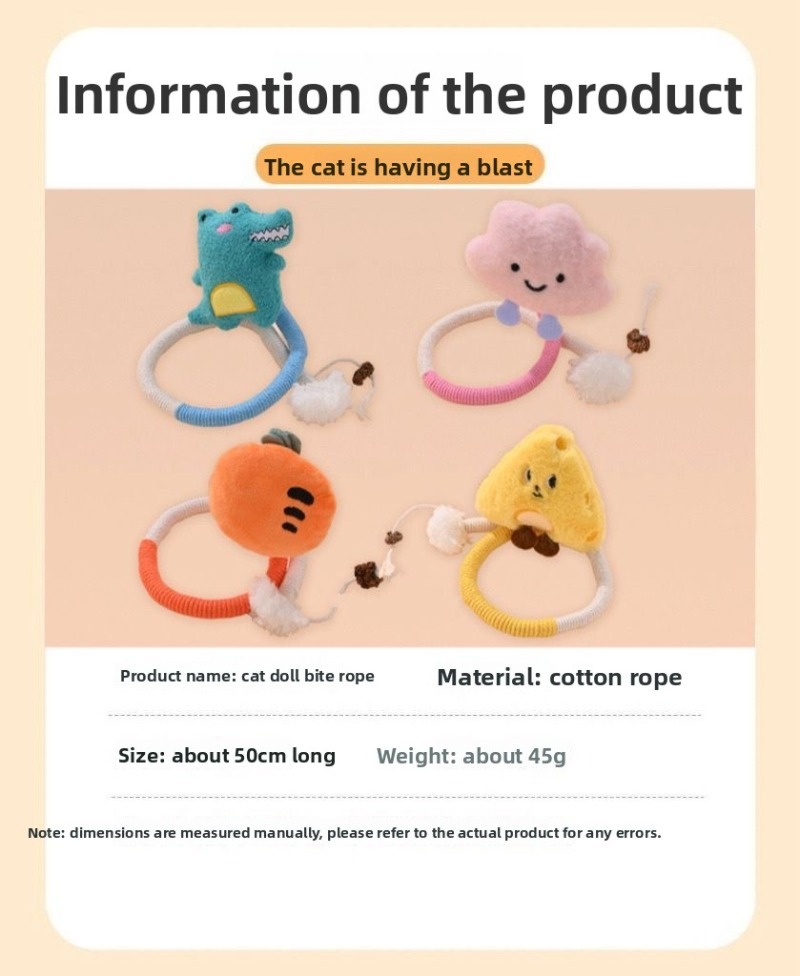 Cotton Rope Cat Teeth Cleaning Toy