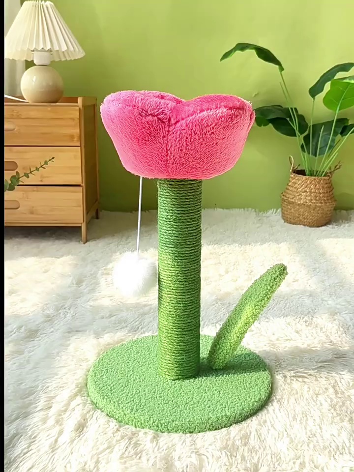 40cm Sisal Cat Scratching Post in Tulip Shape