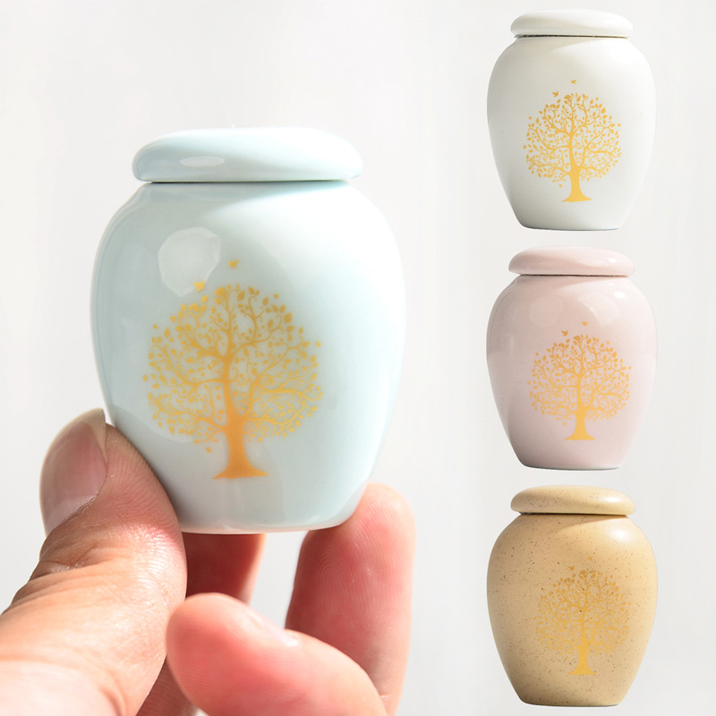 Ceramic Tree of Life Mini Pet Urn