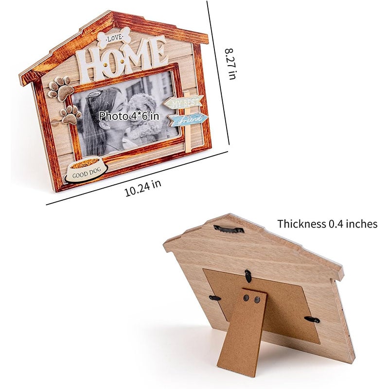 3D House Dogs Picture Frame