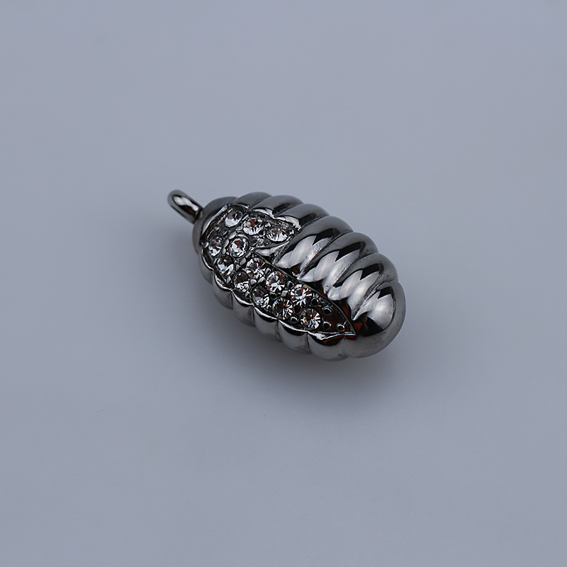 Steel Pendant with Transparent Crystals - Ash Jewelry