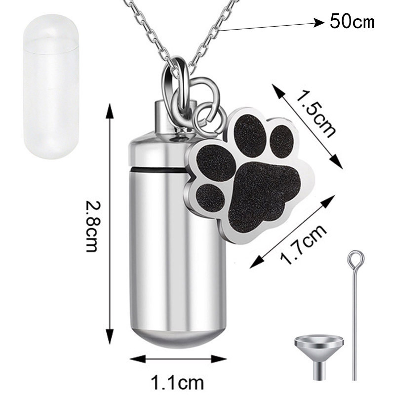 Paw Print Urn Necklace